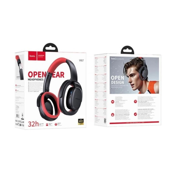 Bluetooth-гарнітура Hoco W67 Black (Код товару:43213) Харьков - изображение 3