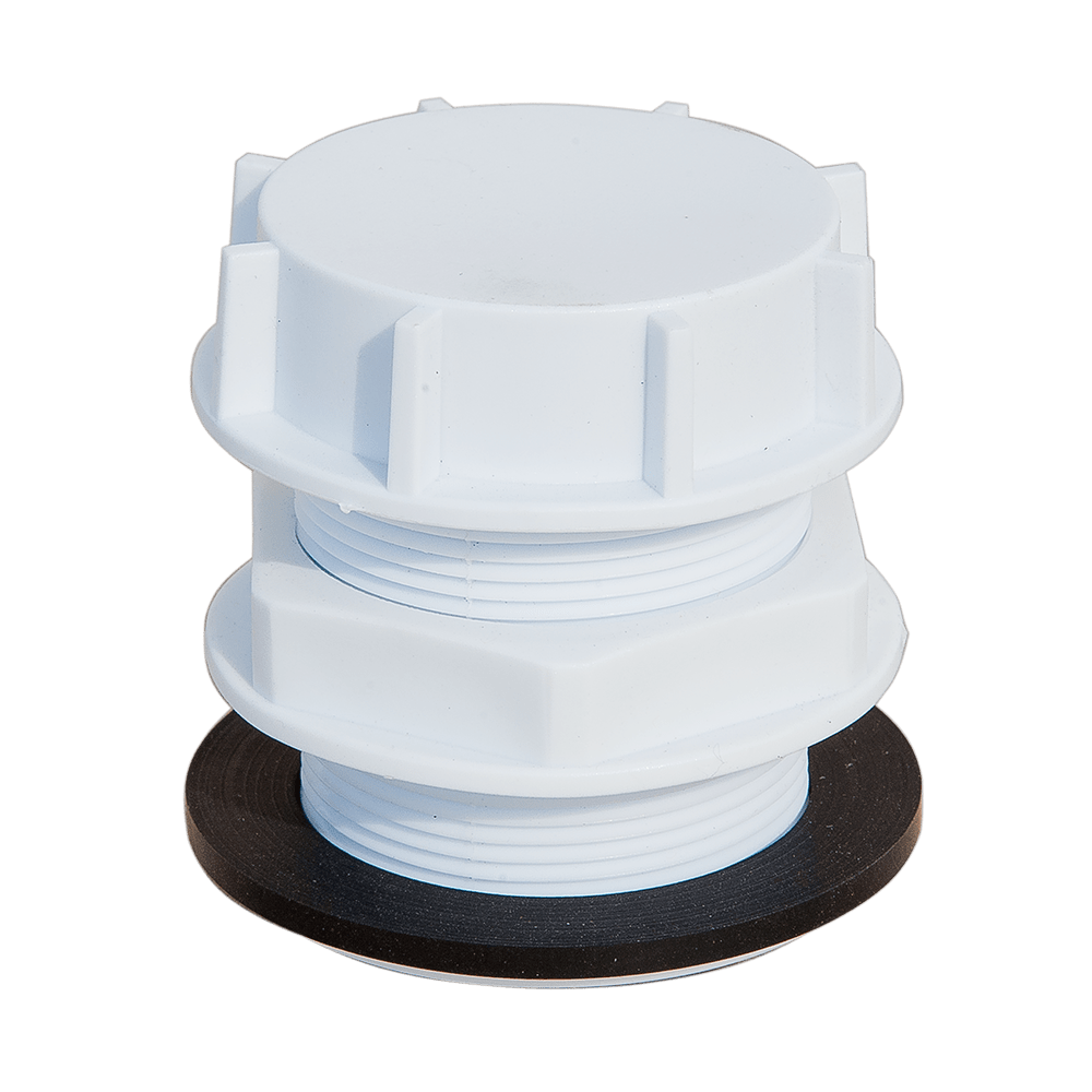 Штуцер ПЭТ 2 дюйма белый с заглушкой Київ - зображення 1