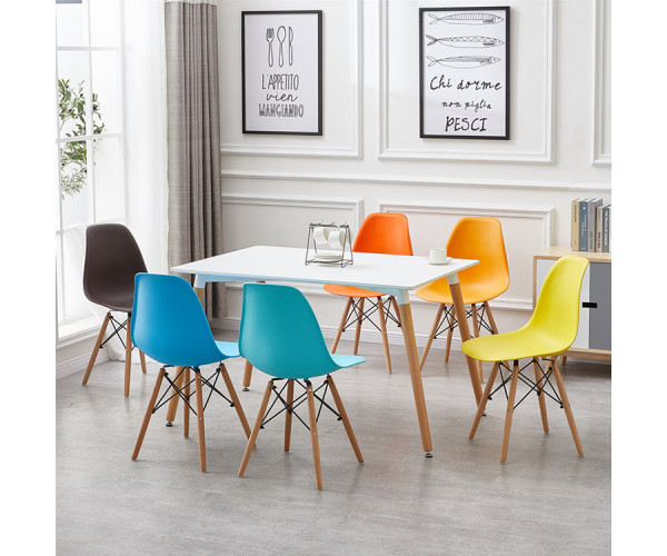 Стілець Тауер Вуд пластиковий блакитний Дніпро - зображення 3