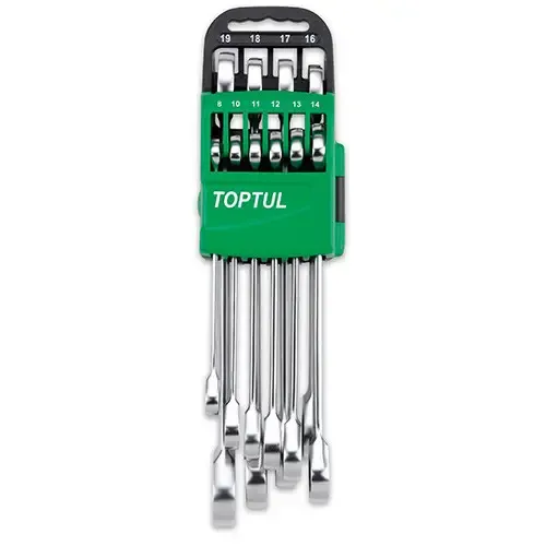 Набор ключей комбинированных с трещоткой TOPTUL 8-19мм 10ед. на холдере GSCQ1001 Харків