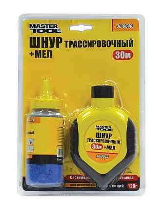 Набор для разметки трассировочный MASTERTOOL шнур 30 м, мел 30-0640 Харків