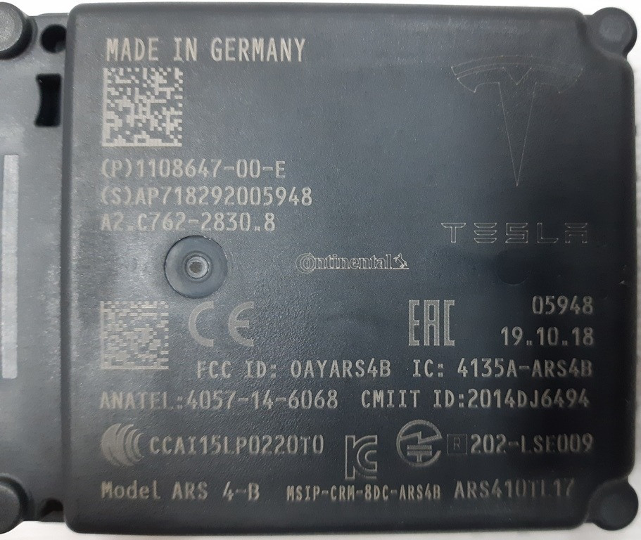 Радар автопилота АП 2.5 Tesla model X model 3 1108647-00-D Київ - зображення 5