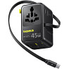 Сетевой универсальный переходник Baseus AG11 45W with retractable cable (2USB-A/1C/1Socket) (E0307F) Херсон