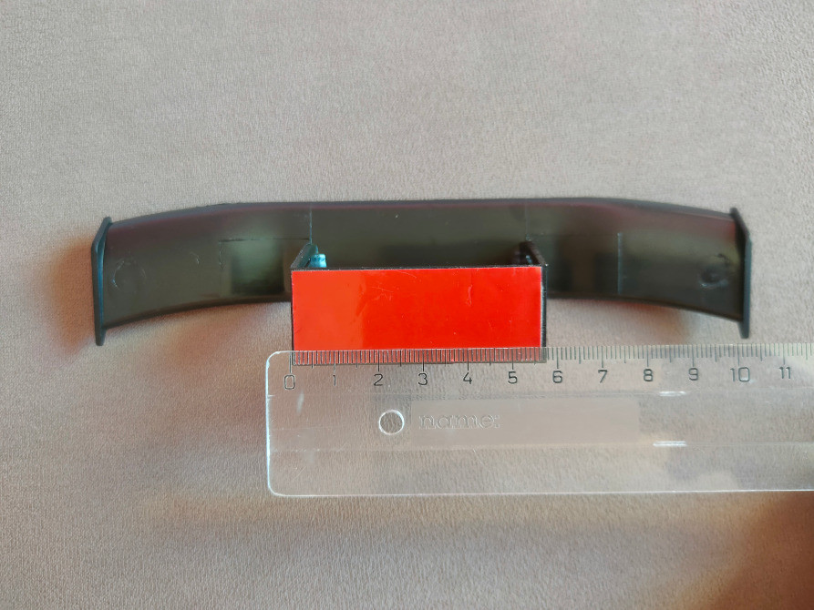 Мини Спойлер на авто Чёрный под карбон усиленный скотч Киев - изображение 2