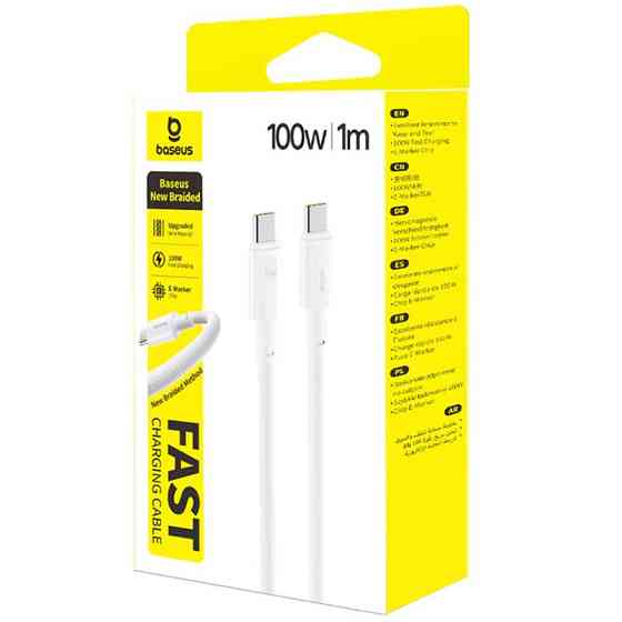 Дата кабель Baseus New Braided Type-C to Type-C 100W (1m) (E0426) Херсон