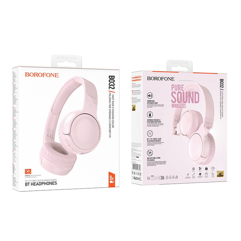 Накладные беспроводные наушники Borofone BO32 Show Херсон - зображення 3