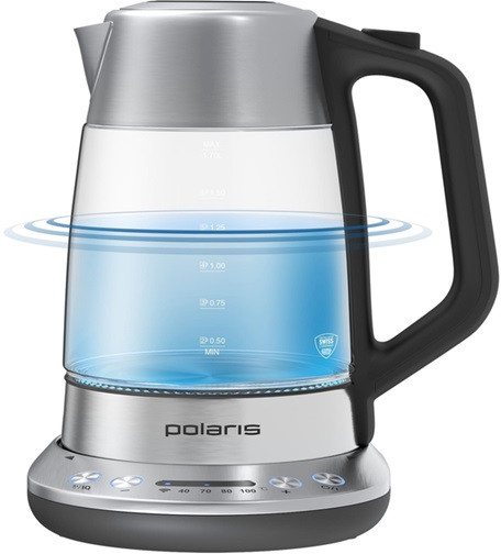 Электрочайник Polaris WIFI IQ Home Matte PWK 17115CGLD 1.7 л серебристый Київ - зображення 2
