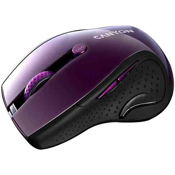 Мышь компьютерная безпроводная Canyon CNS-CMSW01P Purple фиолетовая Київ