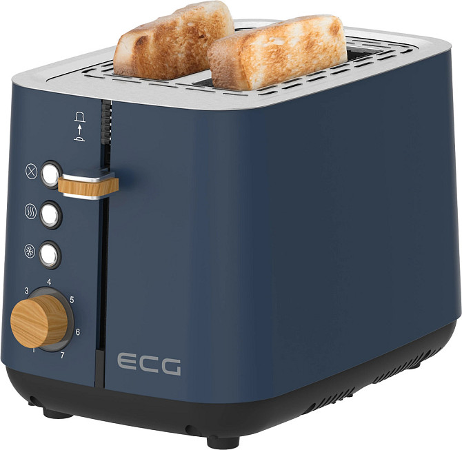 Тостер EСG ST 2768 Timber Petrol 780–925 Вт синий Киев - изображение 7