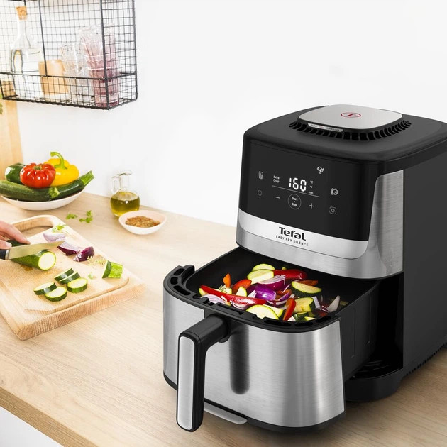 Мультипечь Tefal Tefal Easy Fry Silence EY552DE0 1670 Вт серебристая Київ - зображення 10