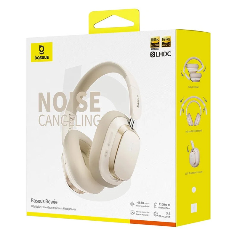 Уценка Накладные беспроводные наушники Baseus Bowie H1s Noise-Cancellation (A00075301) Херсон - зображення 4