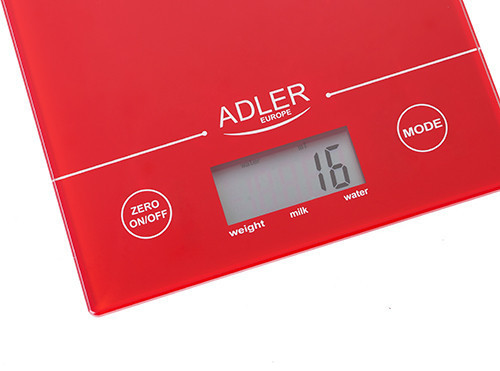 Весы кухонные Adler AD-3138-Red 5 кг красные Київ - зображення 2