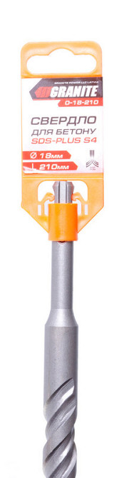 Сверло для бетона GRANITE SDS-PLUS S4 18х210 мм 0-18-210 Харьков - изображение 2