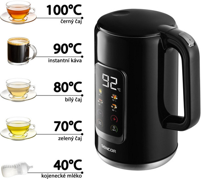 Электрочайник Sencor SWK0951BK 1.7 л черный Киев - изображение 5