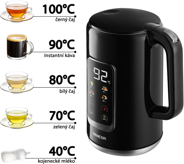 Электрочайник Sencor SWK0951BK 1.7 л черный Київ - зображення 5