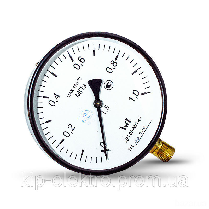 Манометр показывающий ДМ 05-МП-4У (ДМ05-МП-4У, ДМ05-МП4У, ДМ 05, ДМ) - радиальный штуцер (РШ) Київ - зображення 2