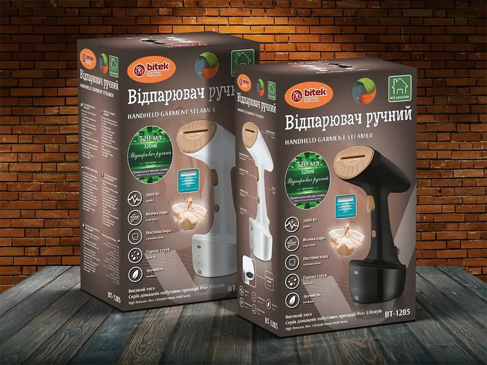 Отпариватель ручной для одежды Bitek BT-1285W 2400 Вт белый Киев - изображение 3