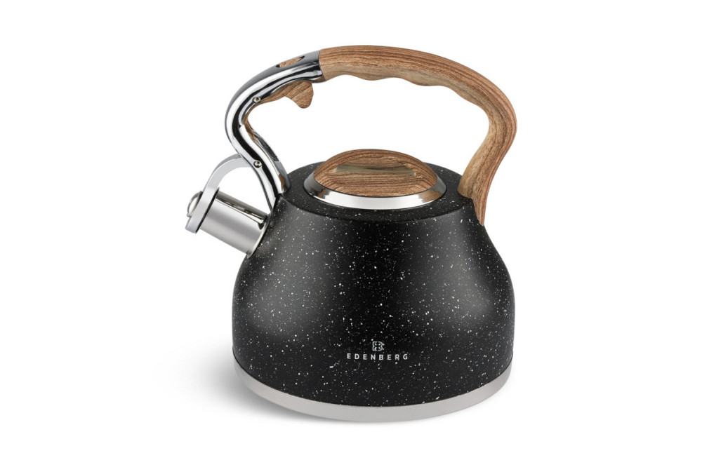 Чайник зі свистком Edenberg EB-8843-Black 3 л чорний Київ - зображення 1