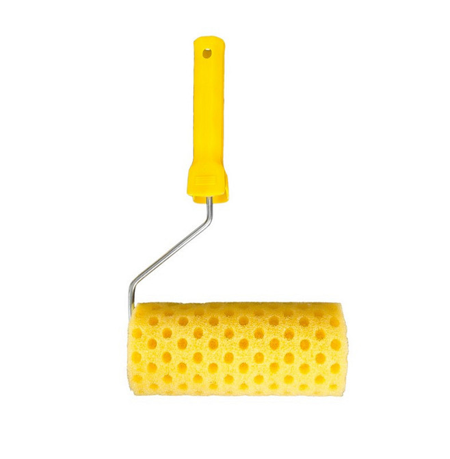 Валик малярный структурный MASTERTOOL Moltopren Decor Peas 80/180 мм Ø 6 мм с ручкой 92-6203 Харків - зображення 1