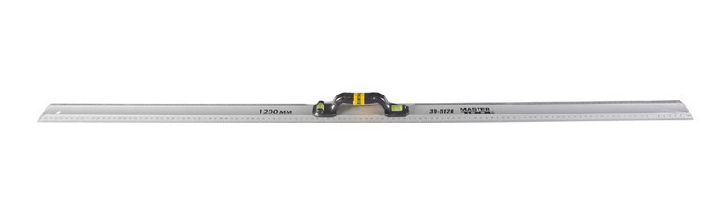 Линейка строительная алюминиевая MASTERTOOL 120 см с ручкой 2 капсулы 39-5120 Харьков - изображение 2