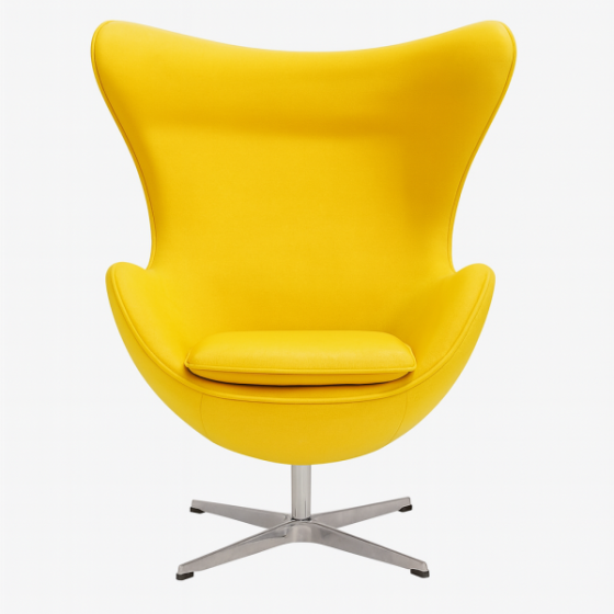 Дизайнерське крісло Егг тканина та екошкіра коричневий, білий, червоний, жовтий Дніпро