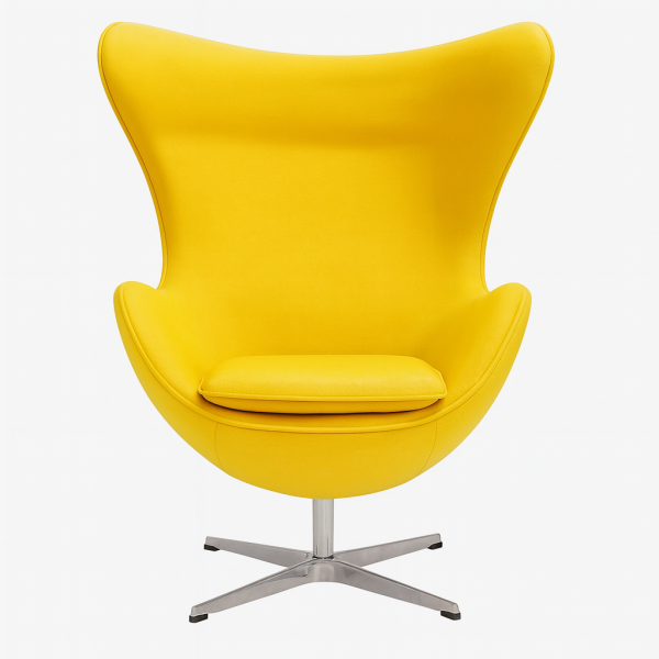 Дизайнерське крісло Егг тканина та екошкіра коричневий, білий, червоний, жовтий Днепр - изображение 2