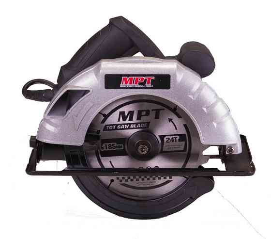 Пила циркулярная MPT 1200 Вт 185х20 мм 5000 об/мин пропил 60 мм 45-90° аксессуары 2 шт MCS1805P Харків