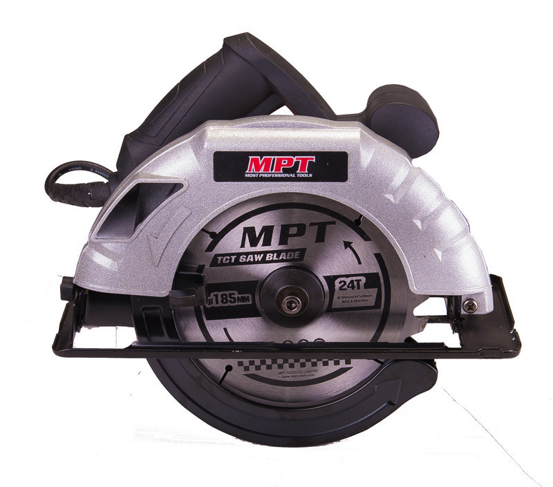 Пила циркулярная MPT 1200 Вт 185х20 мм 5000 об/мин пропил 60 мм 45-90° аксессуары 2 шт MCS1805P Харків - зображення 2