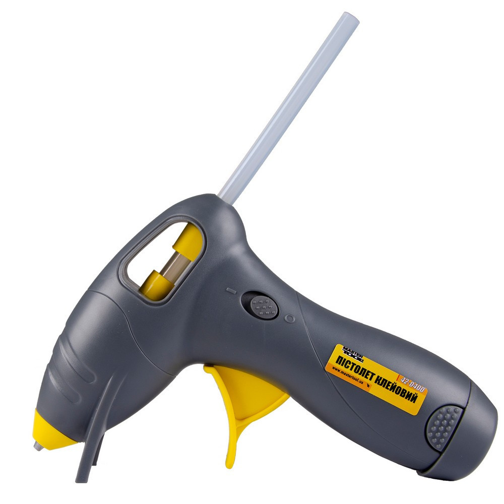 Пистолет клеевой на батарейках MASTERTOOL Ø 7.2 мм DC 6V 1.5х4 шт AA 42-0400 Харків - зображення 1