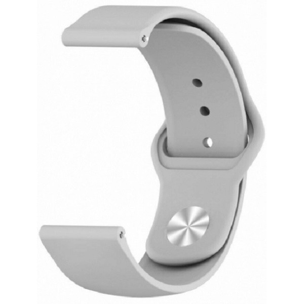 DM Ремінець Silicone для Samsung Watch Active/Galaxy S4 42mm/Gear S2/Xiaomi Amazfit (20mm) Grey Харків - зображення 1