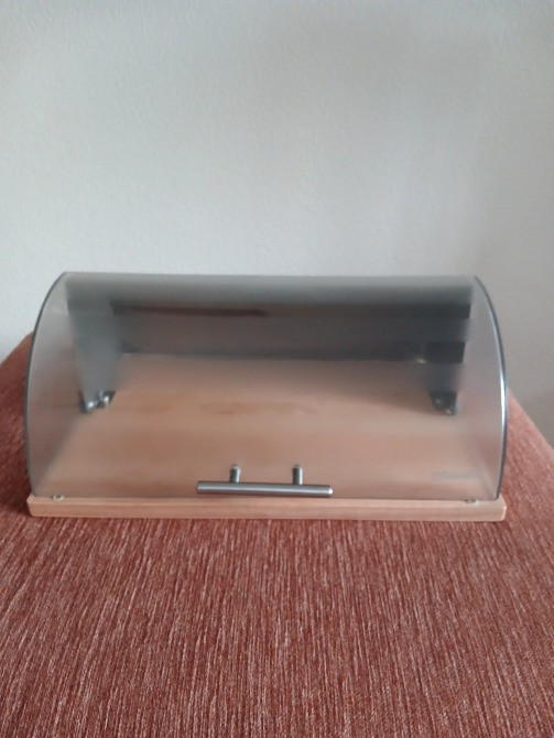 Хлібниця на деревяній основі. Майже нова.ова Тернопіль - зображення 2