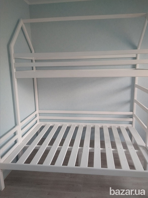 кровать двоповерхова з сосни на три спальних місця - 12000грн Київ - зображення 2