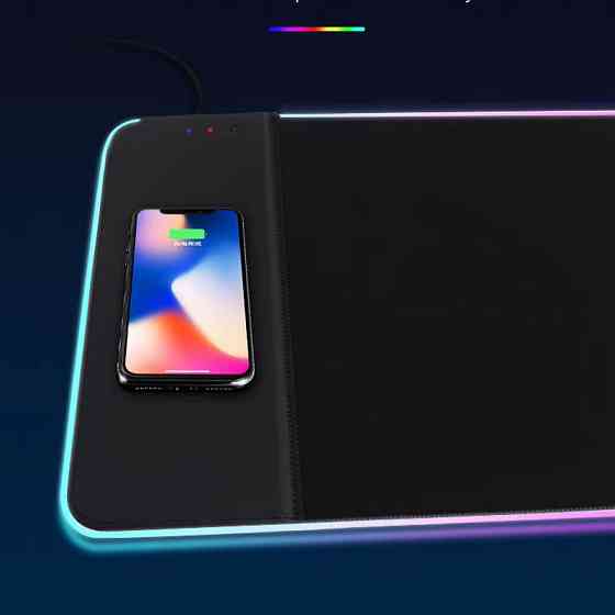 Игровая поверхность (коврик) STAND JD-S60 с БЗУ 15W LED+RGB (800*300*6mm) Херсон