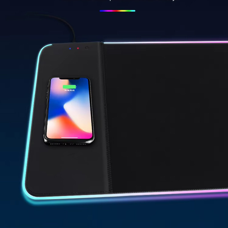 Игровая поверхность (коврик) STAND JD-S60 с БЗУ 15W LED+RGB (800*300*6mm) Херсон - зображення 3