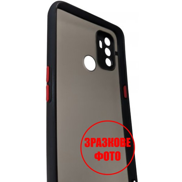 DM Чохол Bumper Matte для Xiaomi Poco M5 Black/Red (Код товару:36368) Харків - зображення 2