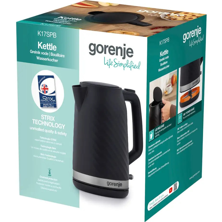 Электрочайник Gorenje K17SPB 1.7 л черный Киев - изображение 5