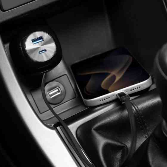 Автомобільний зарядний пристрій Proove Pulsar 65W (Type-C + USB) + Retractable Type-C Cable Black (C Харьков