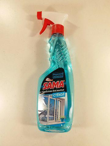 Средство для мытья стекол и других поверхностей САМА морозная свежесть 500г (курок) (1 шт) Харків - зображення 1