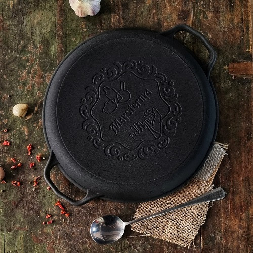 Жаровня-крышка чугунная с двумя ручками Maysternya 34х4 см Одесса - изображение 8