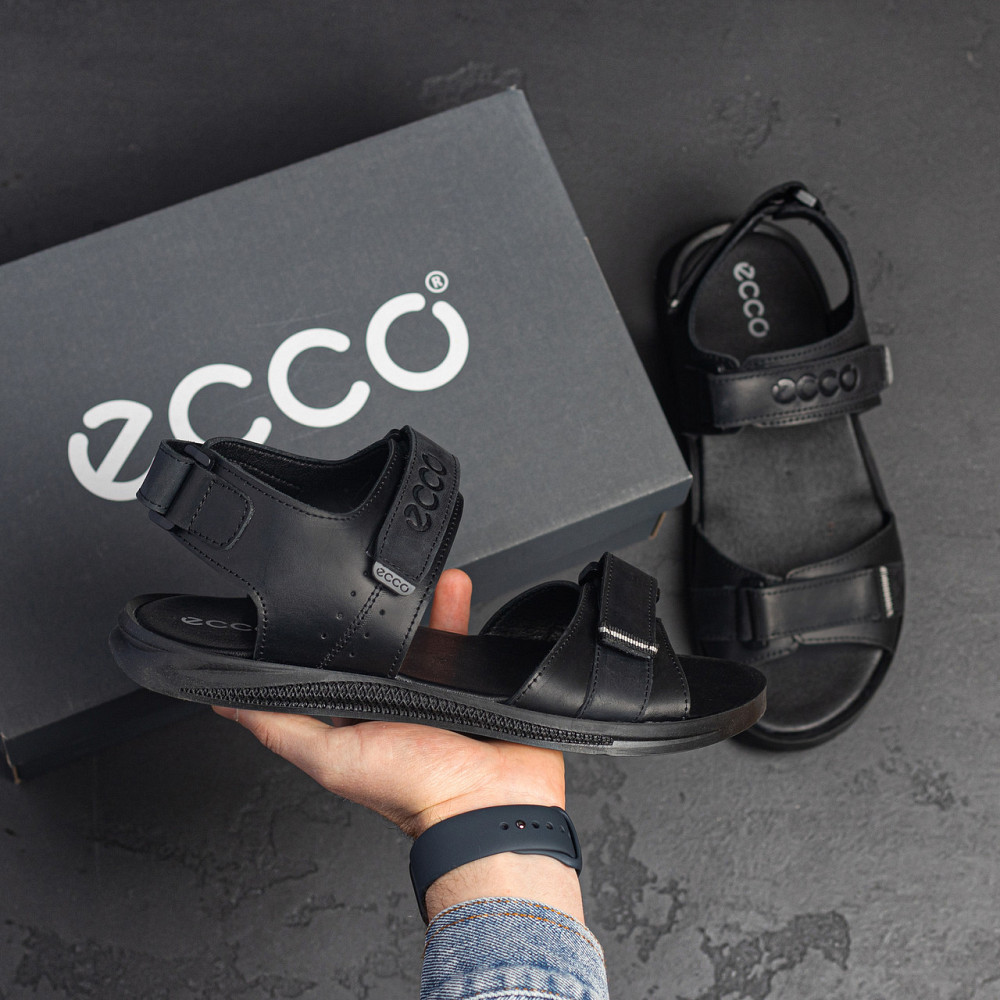 Мужские кожаные сандалии Sport Black Київ - зображення 8