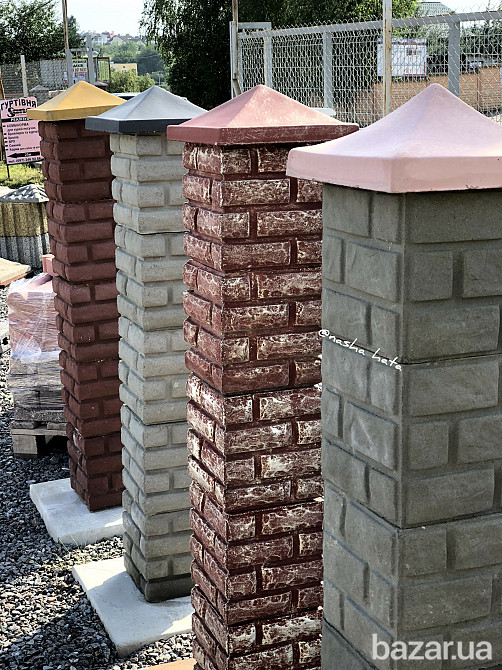 Блоки стовпчикові для огорожі від виробника.Тумби набірні,блок,стовпець. Черкаси - зображення 1