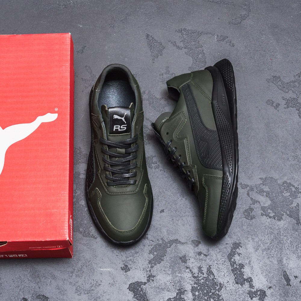 Мужские кожаные кроссовки Pm RS Green Київ - зображення 10