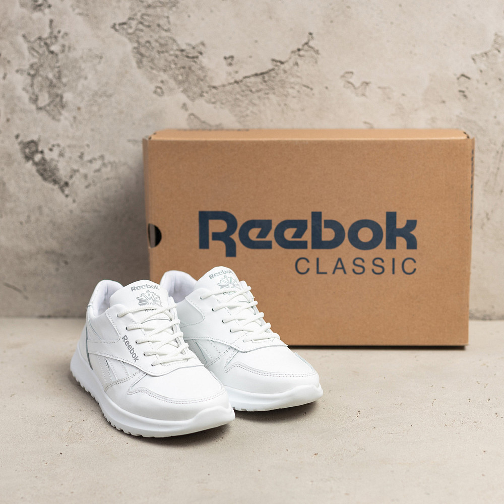 Подростковые кожаные кроссовки Classic White Pearl Київ - зображення 11