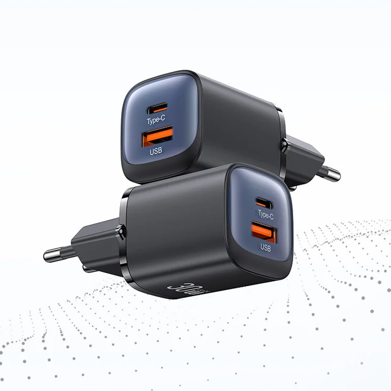 СЗУ Usams US-CC254 GaN HC Ser. 30W (1USB-A/1C) Херсон - зображення 5