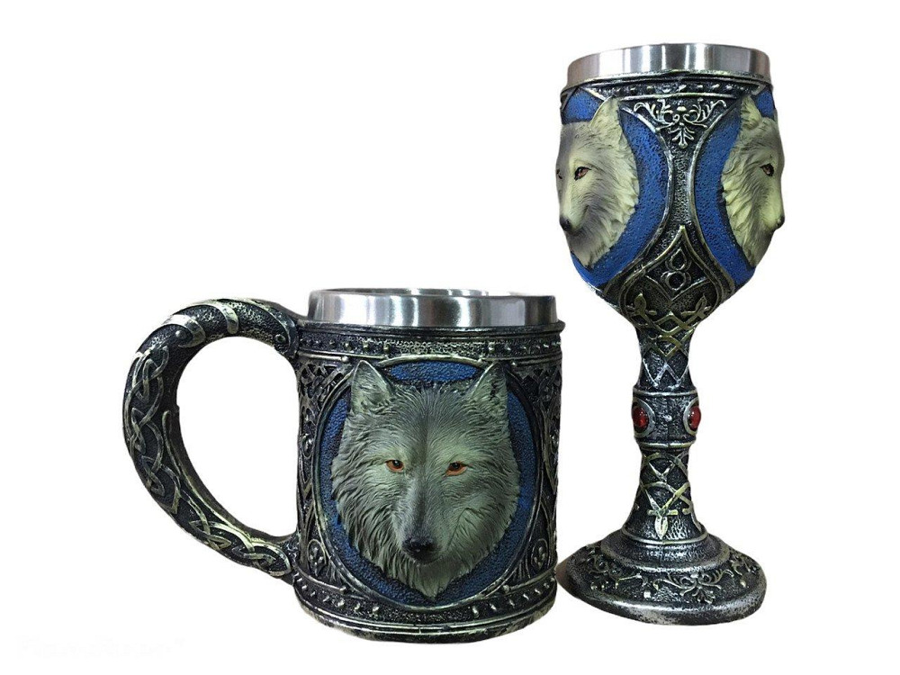 Подарочный набор Кружка Бокал 3 Волк Подарок Київ - зображення 4