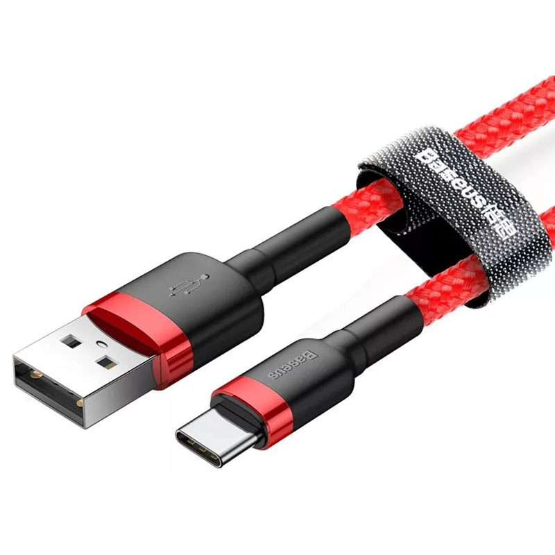 Дата кабель Baseus Cafule USB to Type-C Cable 2A (2m) (CATKLF-C) Херсон - изображение 2