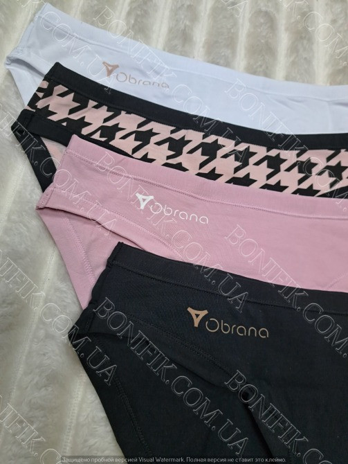 Комплект хлопковых женских трусиков ТМ "Obrana" (4 шт./уп.) (арт. 200-30/9) Кривой Рог - изображение 3