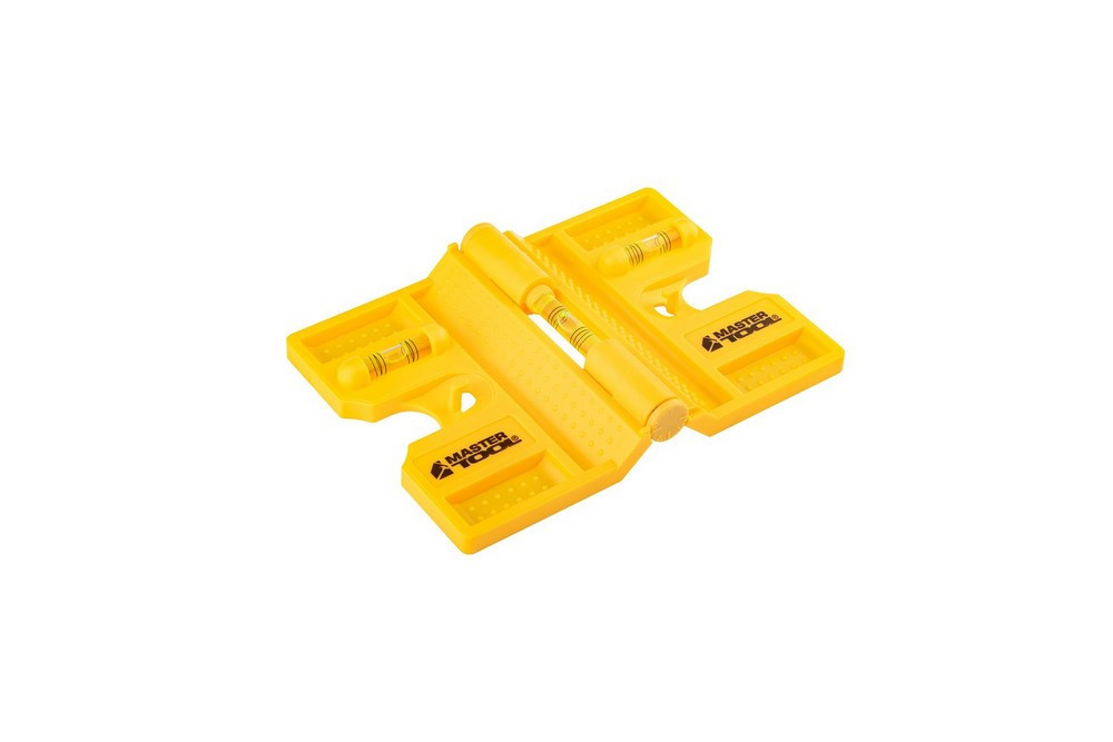 Уровень угловой складной MASTERTOOL POSTPOS с шарниром 90°-180° 3 капсулы 4 магнита 30-0892 Харків - зображення 1