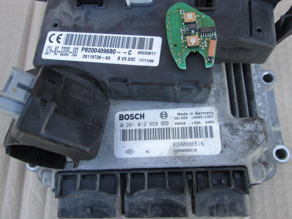 Блок управления двигателем комплект Renault Trafic 2.0 dci 2007-2010 (0281014648) Ковель - изображение 3