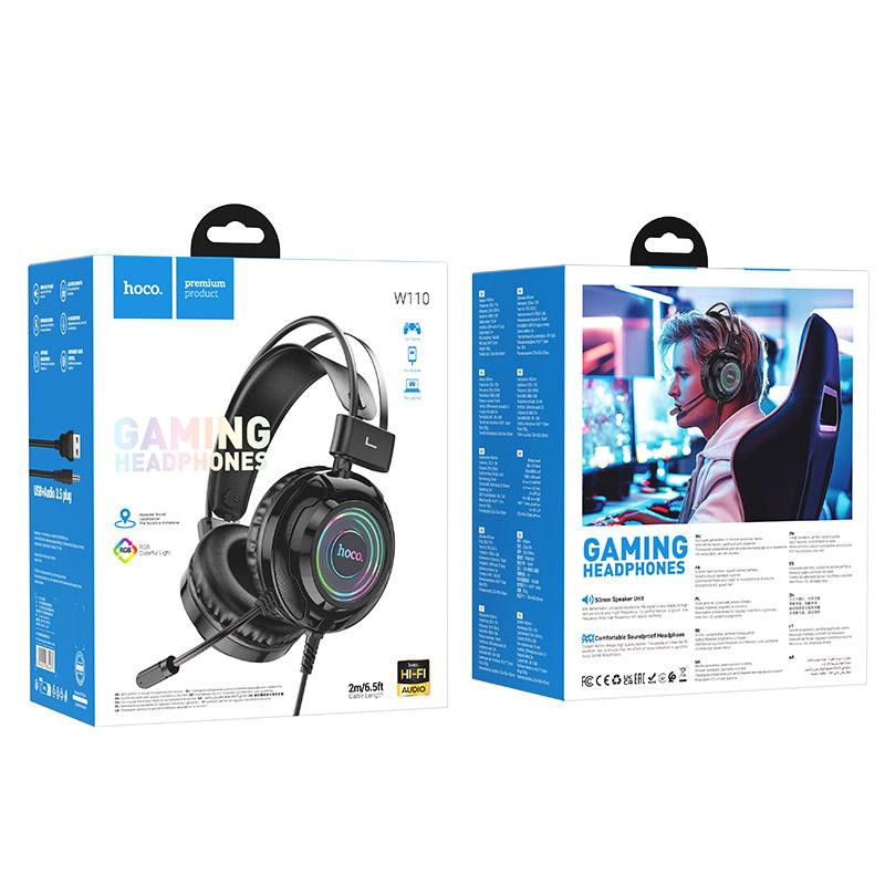 Уценка Накладные наушники Hoco W110 Resource (USB+3.5mm/2m) Херсон - зображення 5